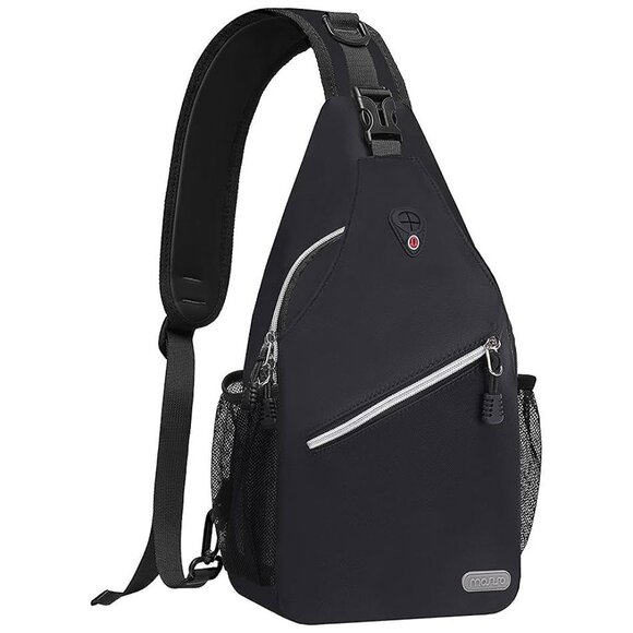 Other - Sling Backpack, Multipurpose Crossbody Shoulder Bag Travel Hiking Black